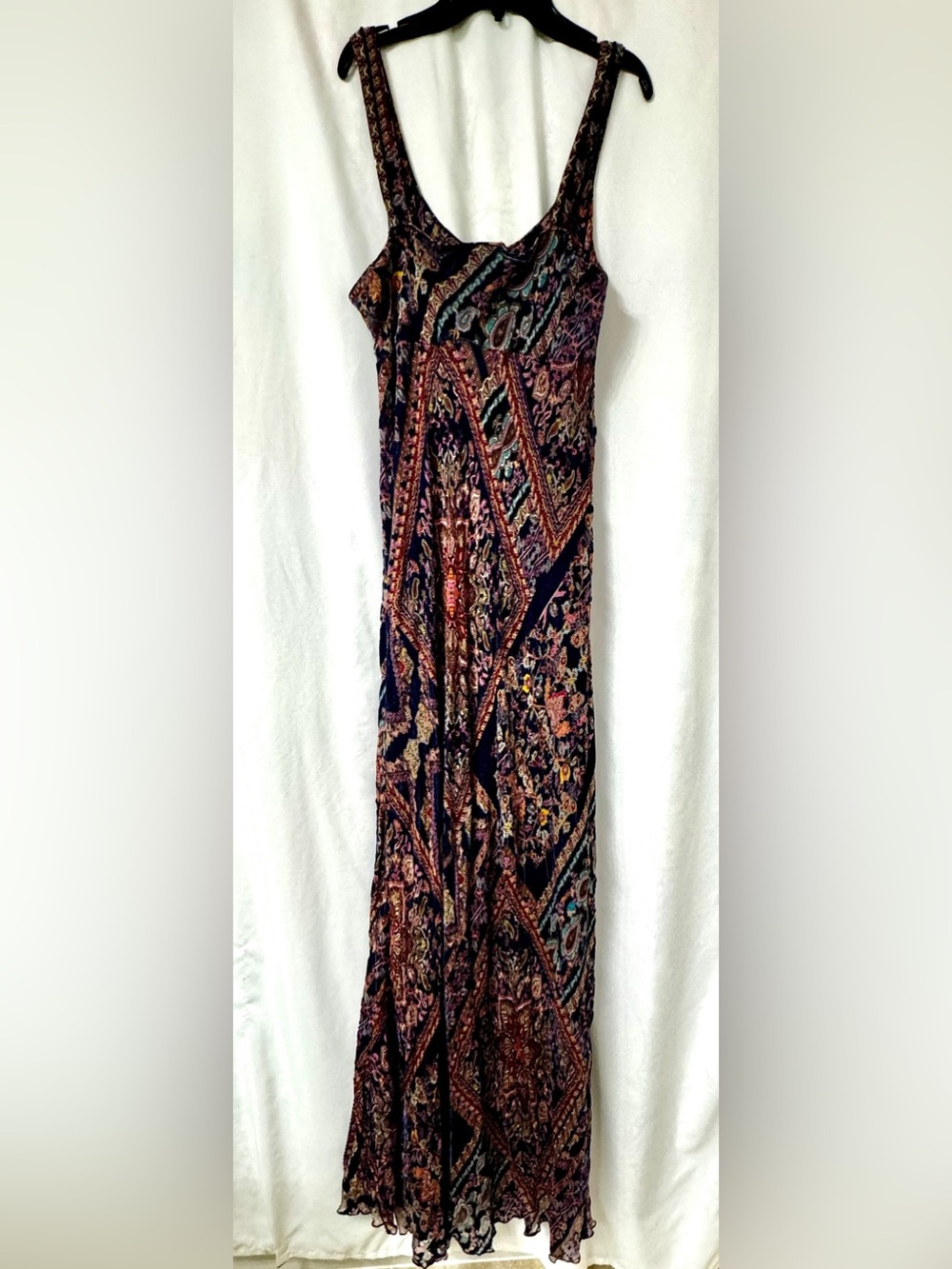 ✨ Johnny Was Burnout Silk Velvet Maxi Dress ✨size XL